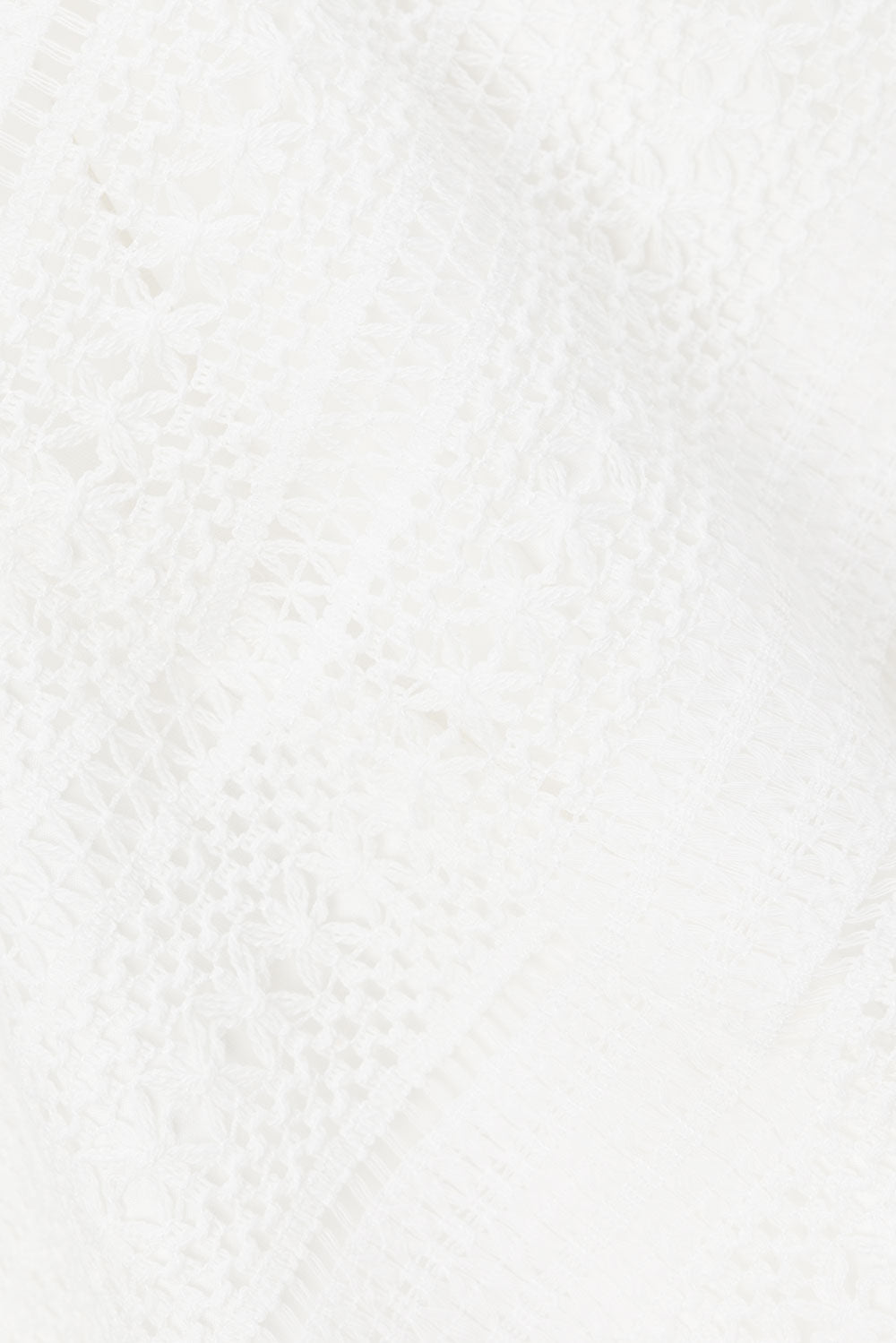 White Crochet Wrap Mini Lima Skirt