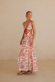 Eliska Dress - Shoreline Red