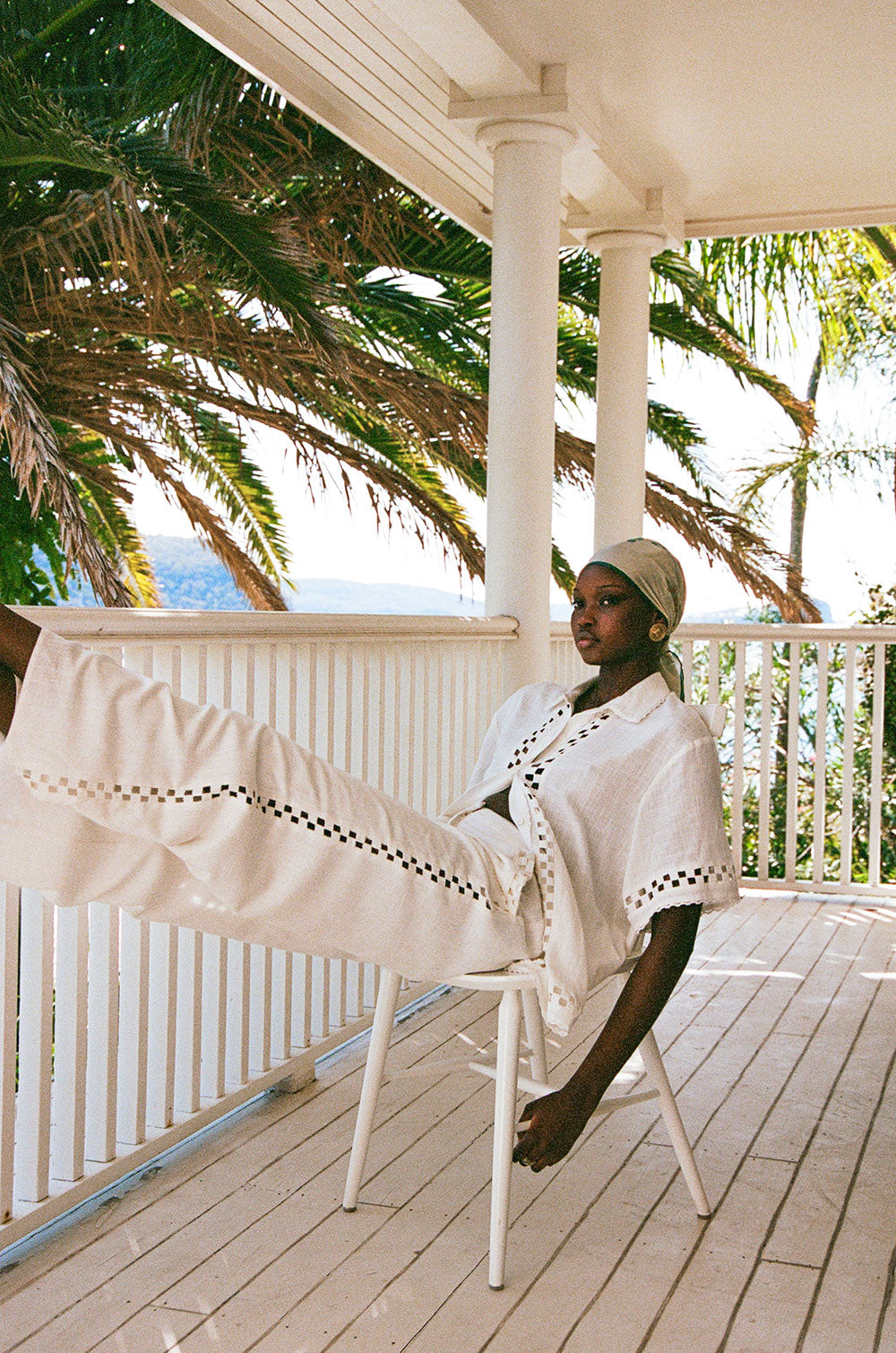 White High Waist Pocket Trouser Alyssa Pants