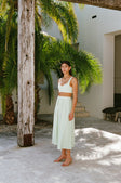 Dien Wrap Midi Skirt - Green