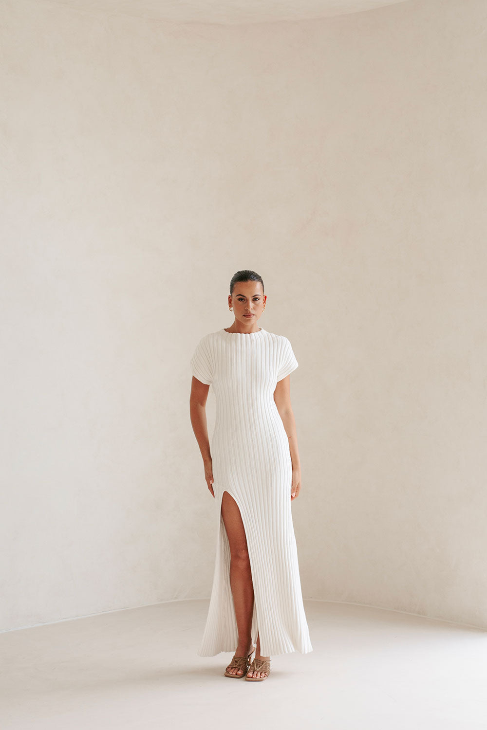 Gemini Maxi Dress - White