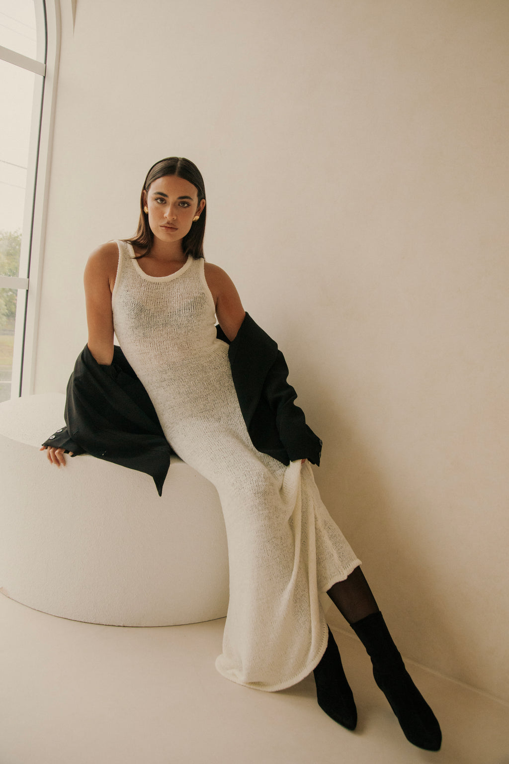 Bardot Maxi Dress - White