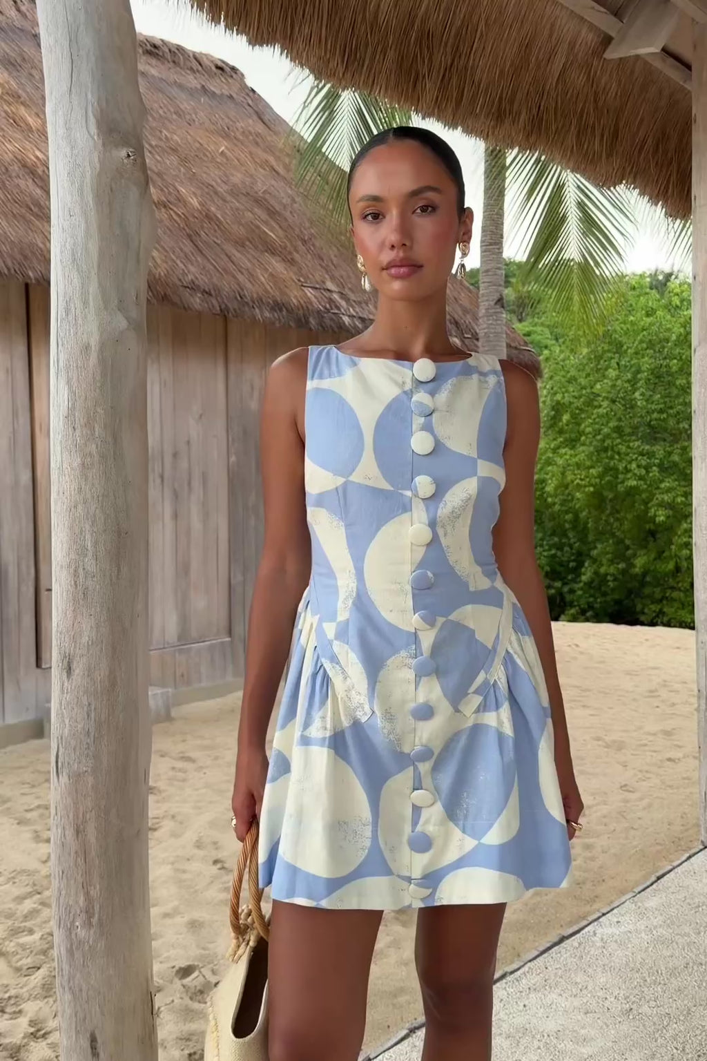 Charlize Dress - Vintage Orb