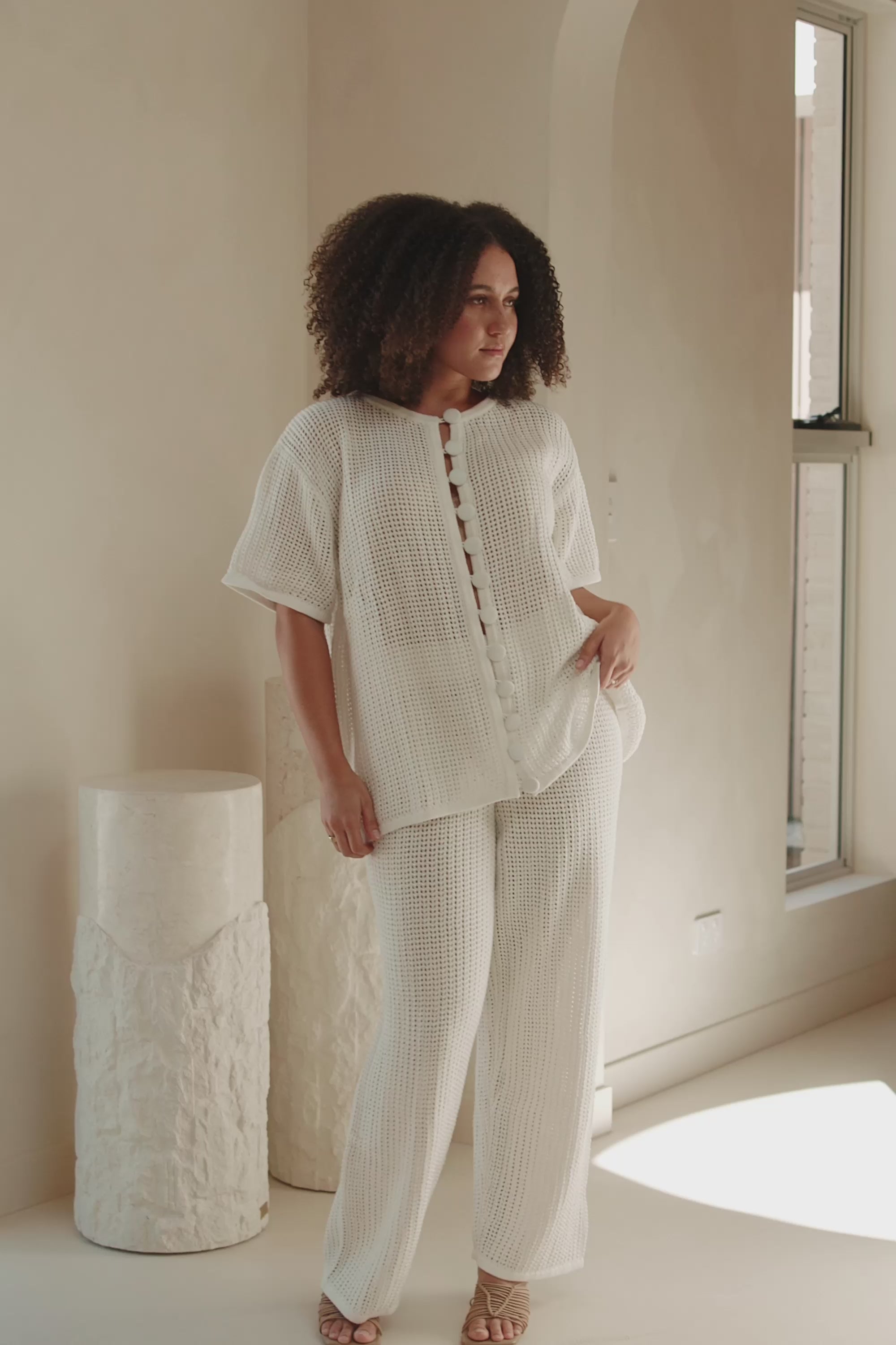 Zayna Knit Top - Cream – SABO