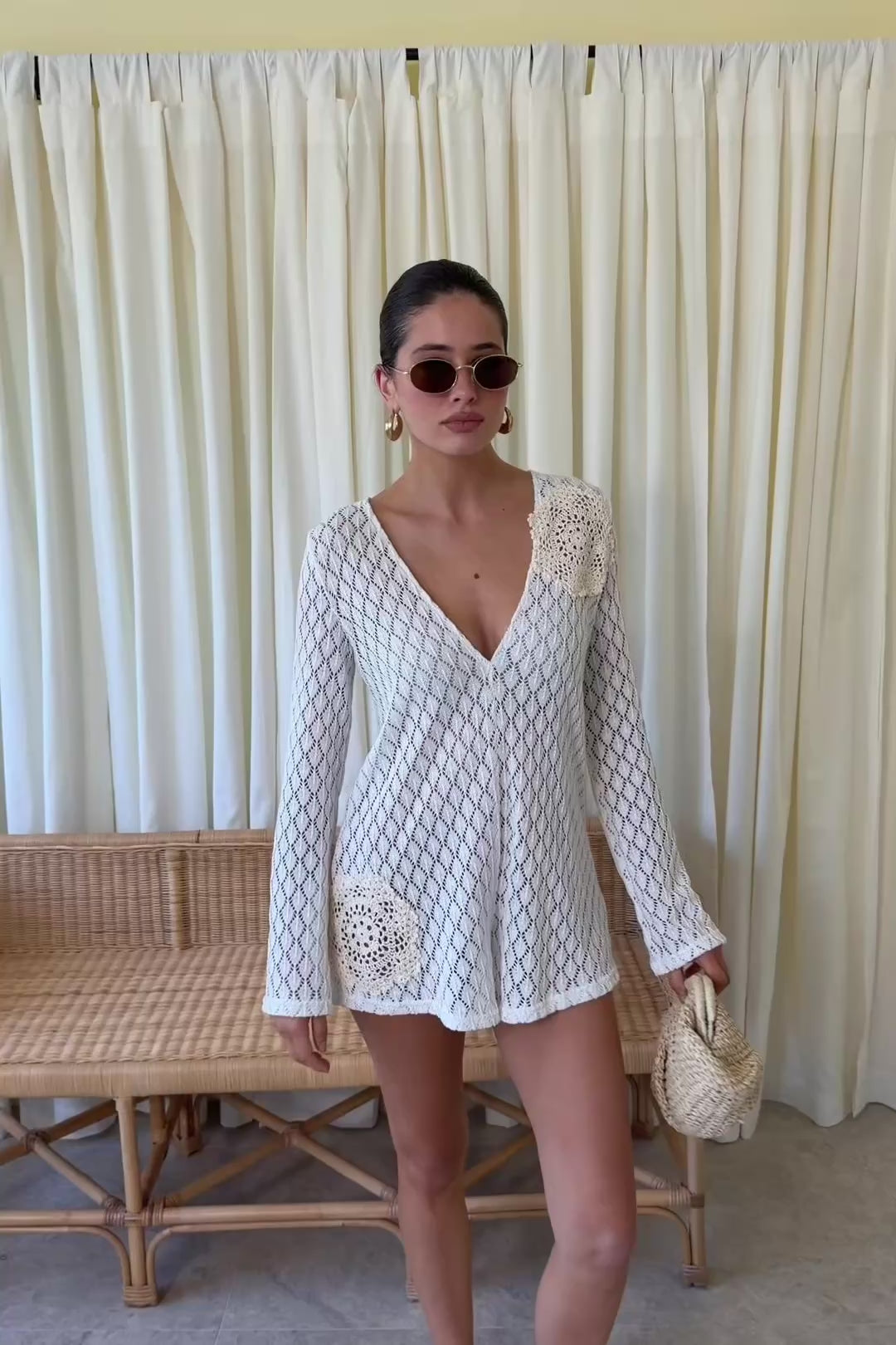 Nyx Playsuit -  Crochet Patch