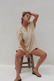 Video, Aymee Playsuit - Beige
