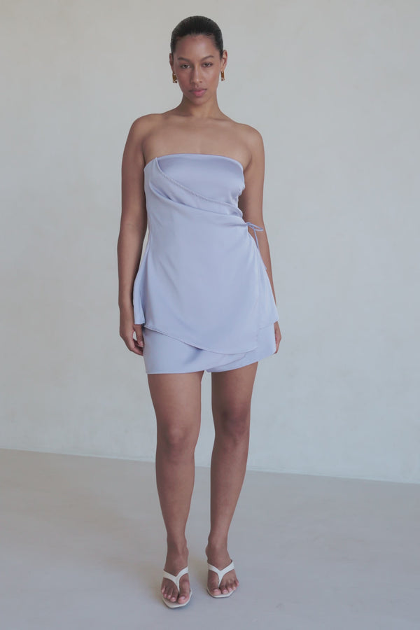 Kleo Strapless Top - Lilac
