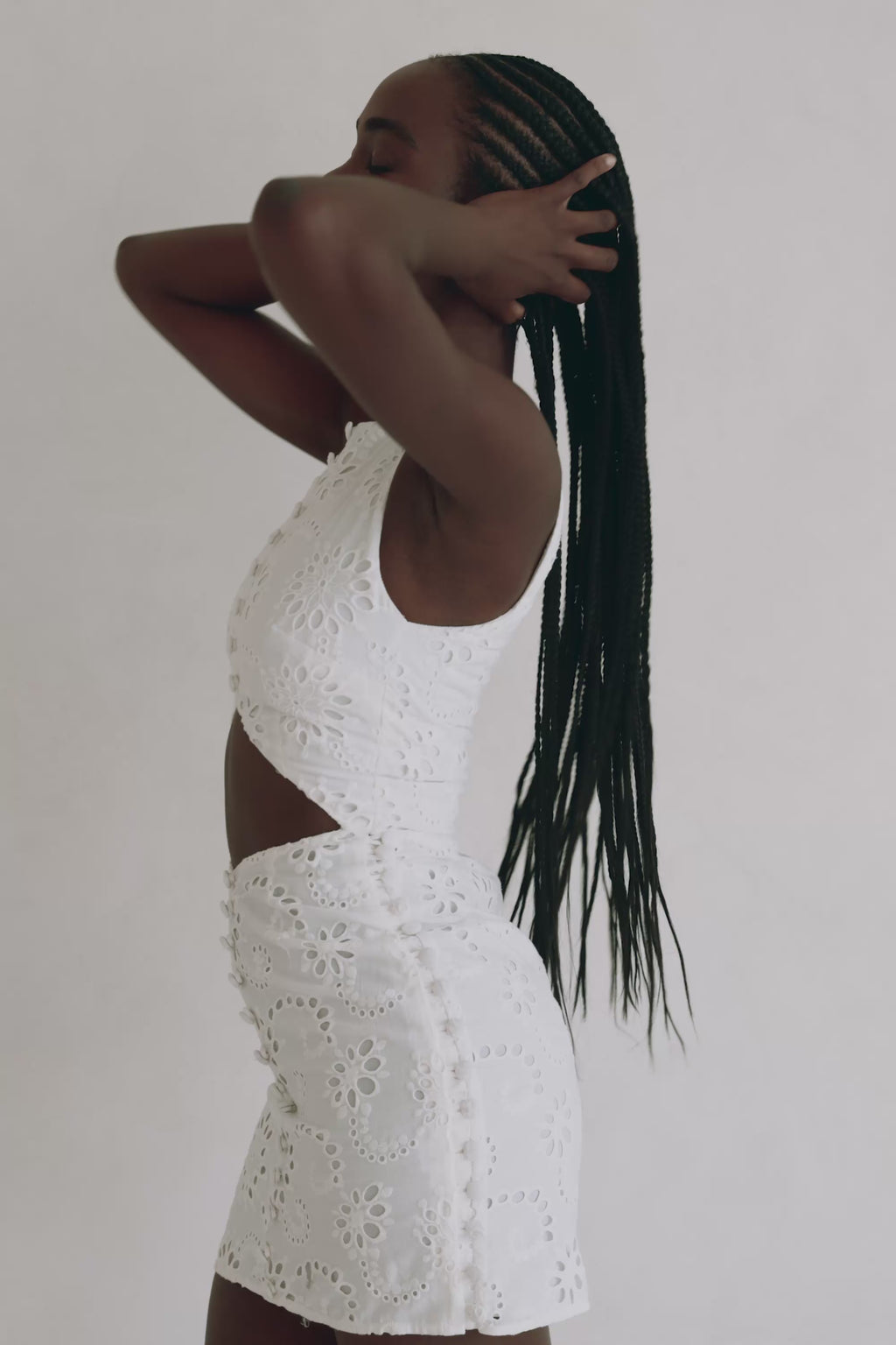 Marsielle Cutout Mini Dress - White