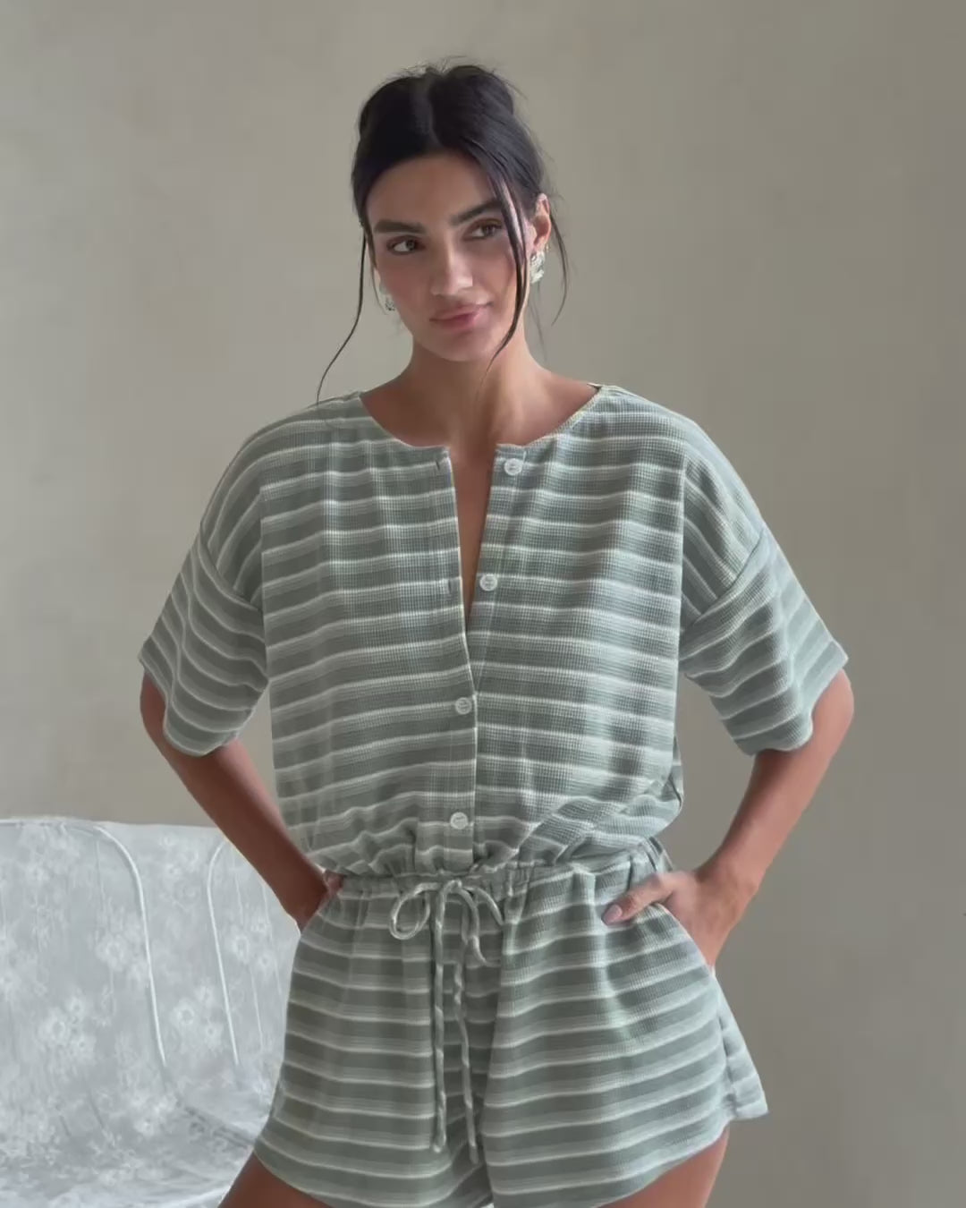 Juniper Playsuit - Olive