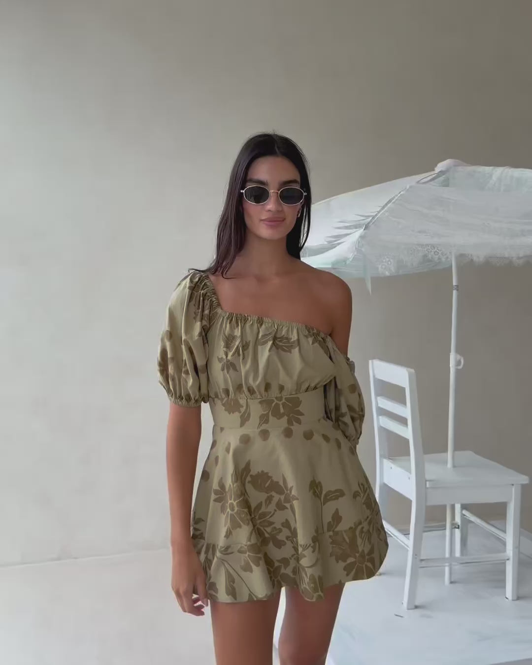 Xana Dress - Ancienne Green