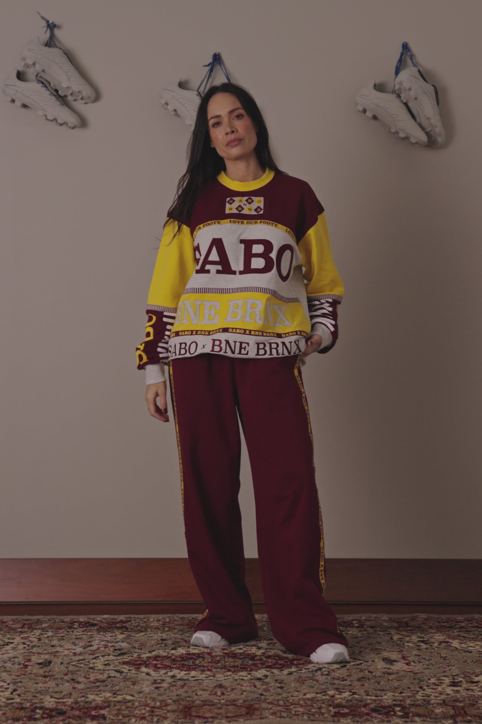 SABO ファストリフトトレーナー 43 Unisex SABO x BRNX Oversized Vintage Try Line Sweater
