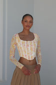 Video, Majella Corset Top - Smudge Ditsy