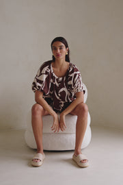 Scarlet Top - Painted Tiles