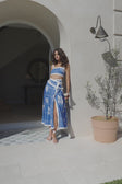 Video, Estelle Midi Skirt - Check Flowers