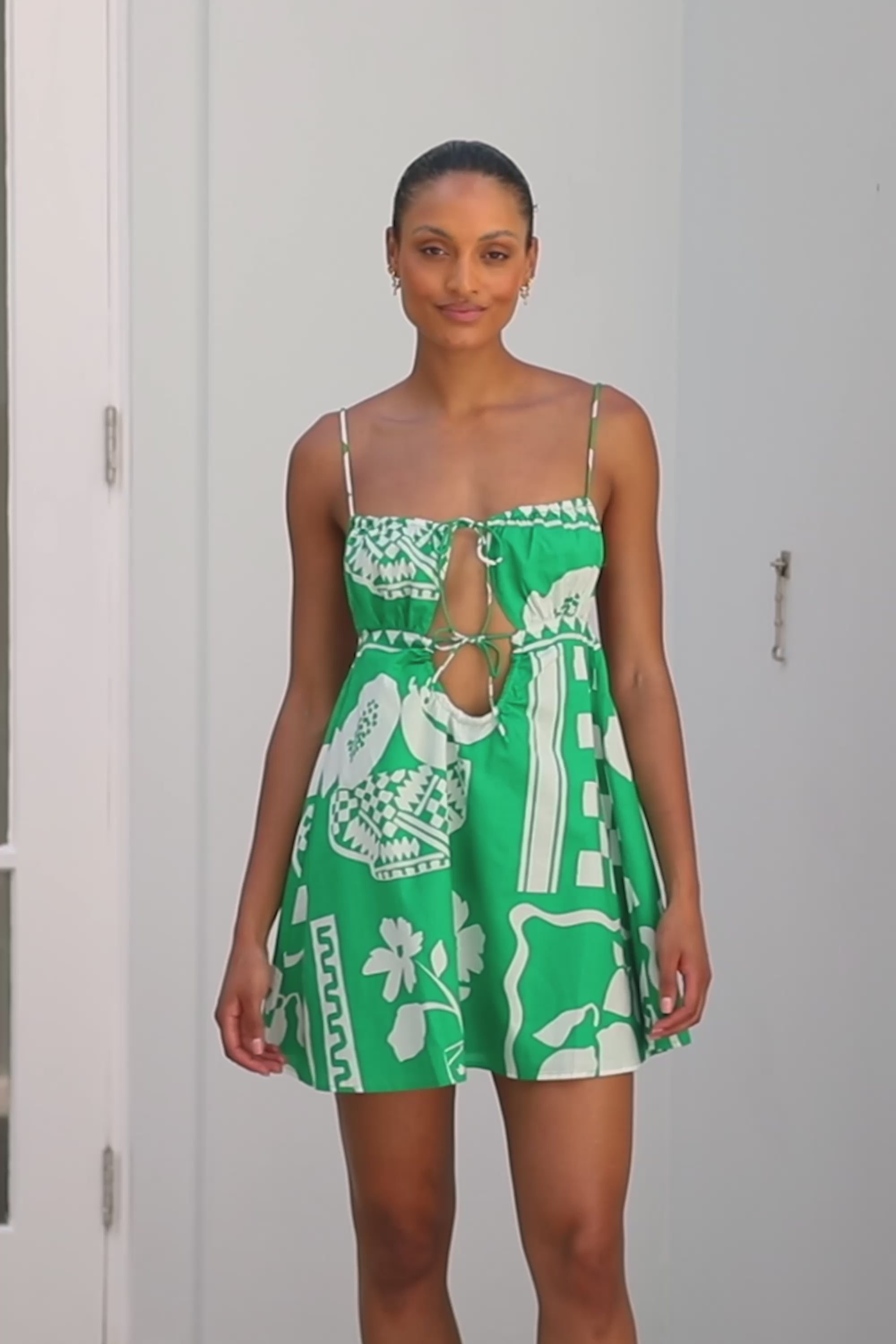 Sadie Mini Dress - Green – SABO