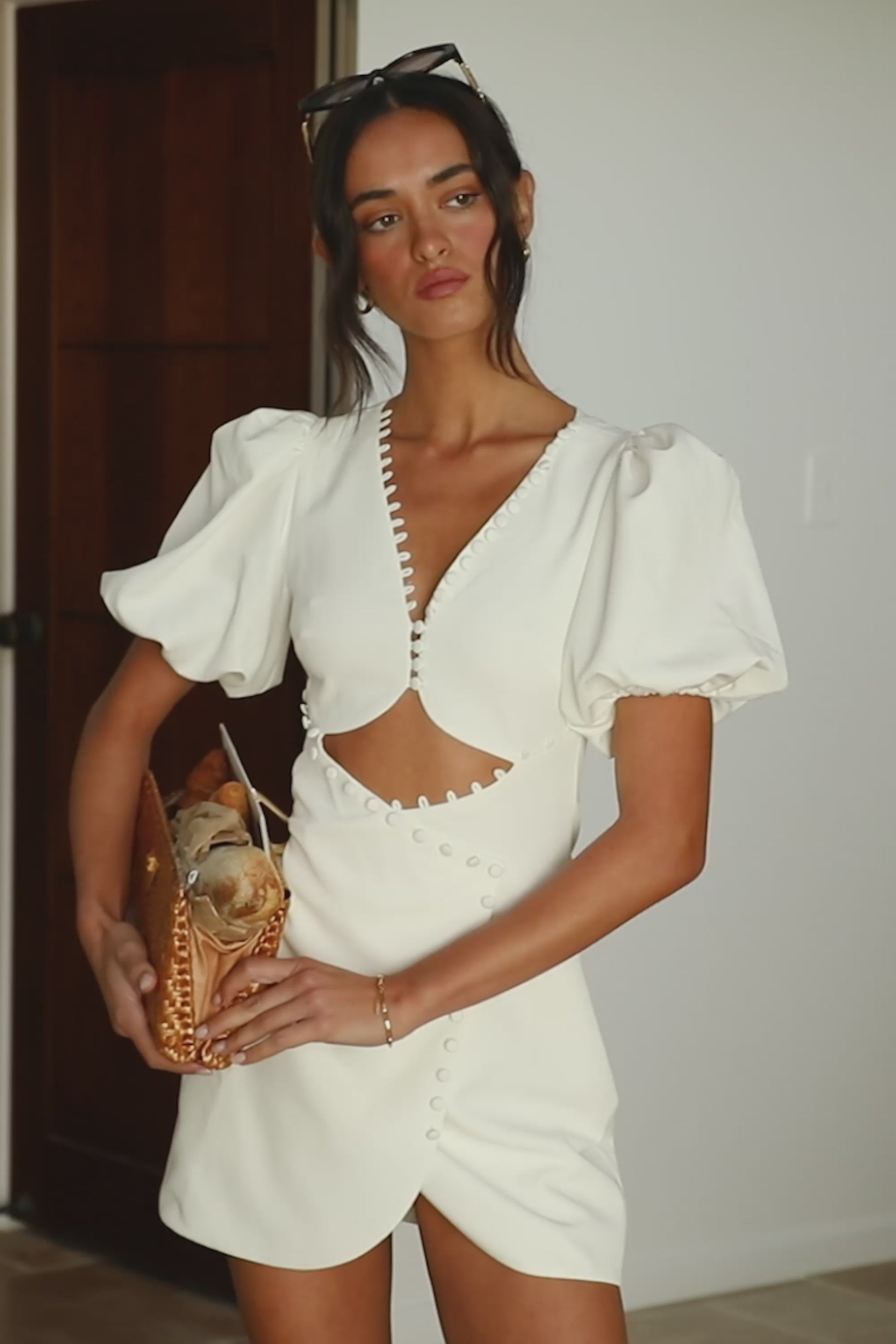 Jaylie Button Dress