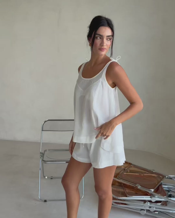 Myka Shorts - White