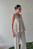 Video, Lana Top - Brown Stripe