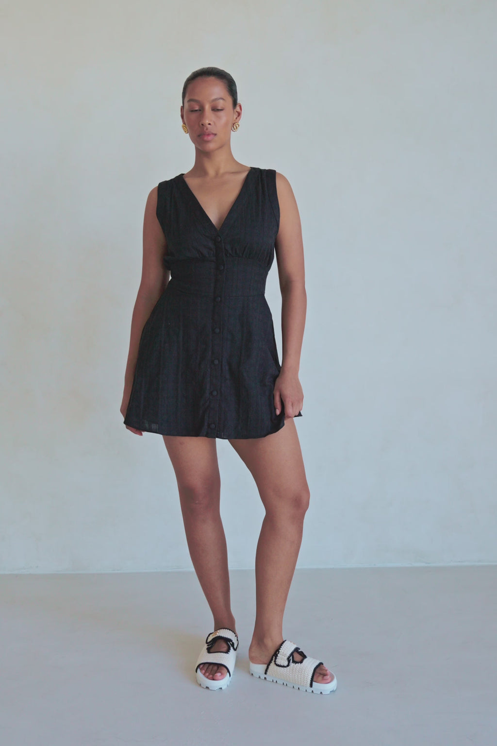 Shaelagh Mini Dress - Black