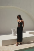 Video, Teyah Midi Dress - Black