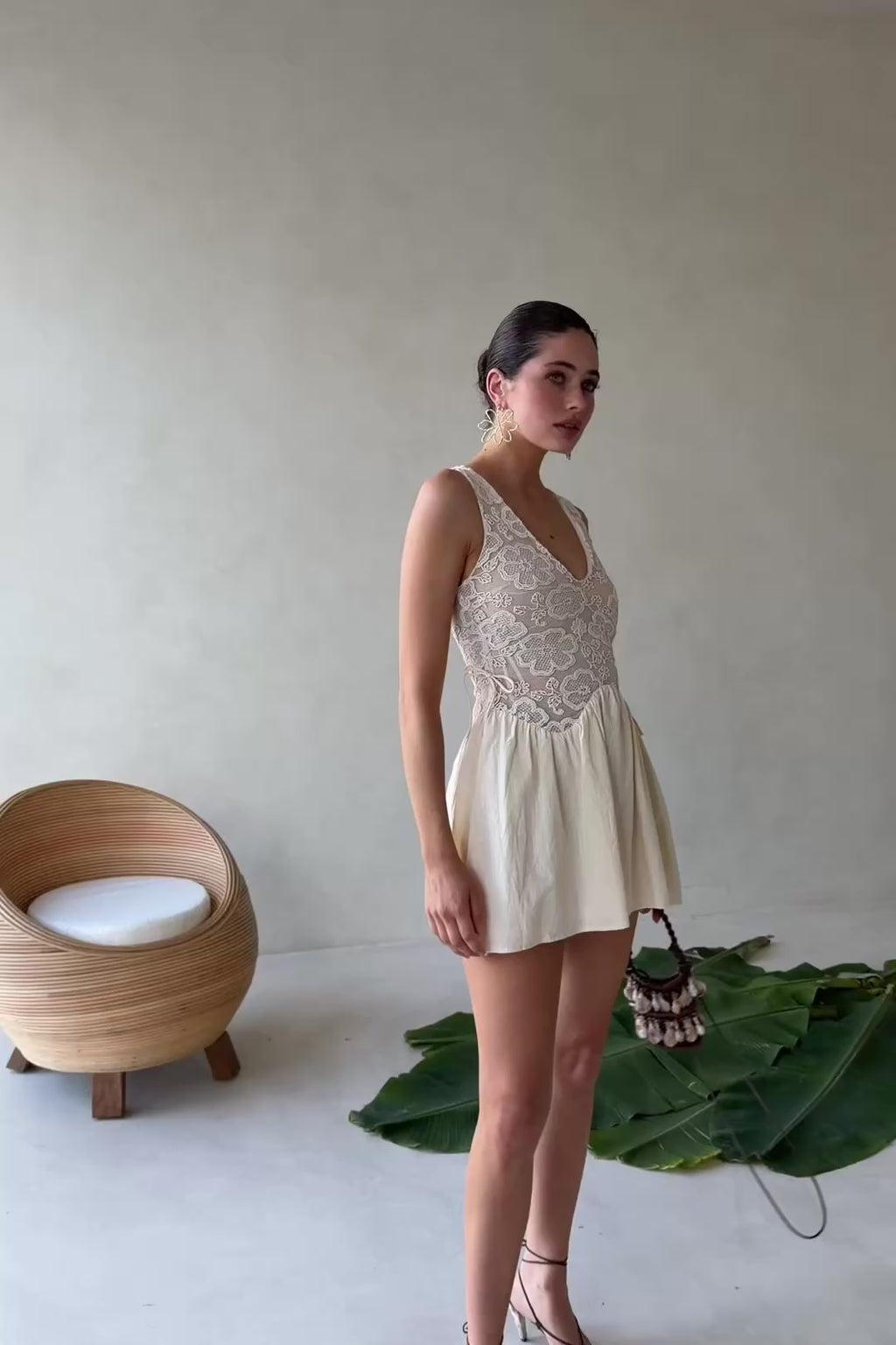 Tyla Dress - Cream