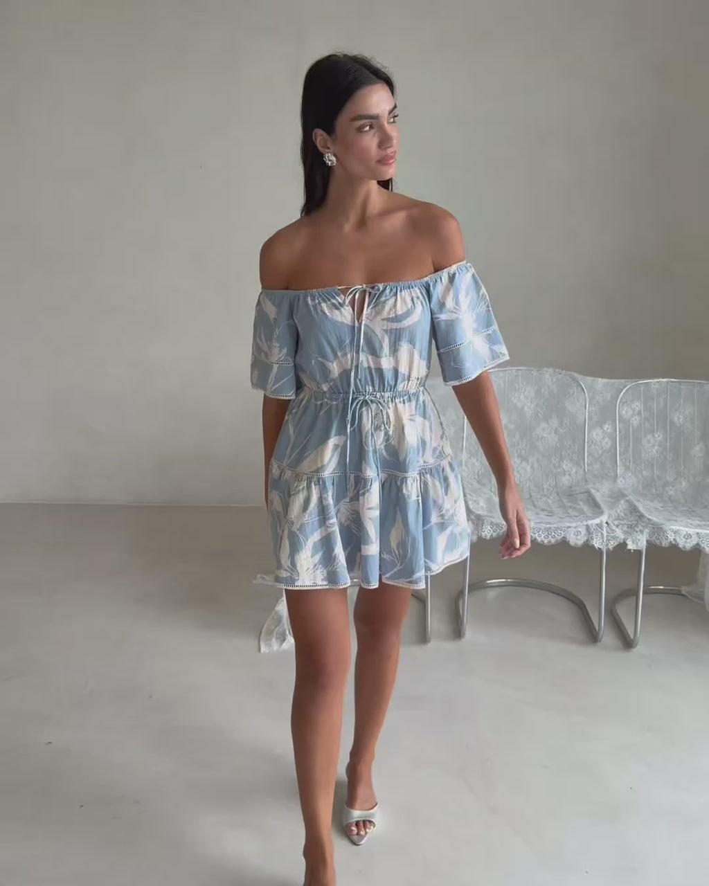 Harp Dress - Ink Floral
