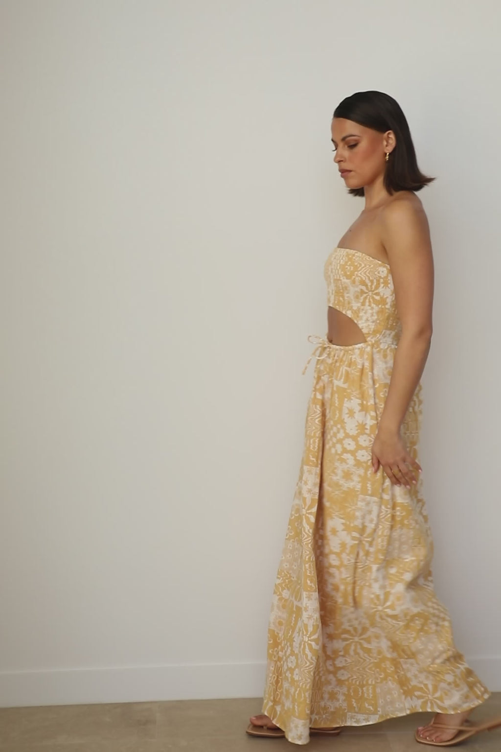 Strapless Boracay Maxi Dress - Tan