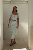 Video, Didi Lace Up Skirt - Story Book Rose