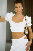 SAMPLE-Chantria Shirred Top
