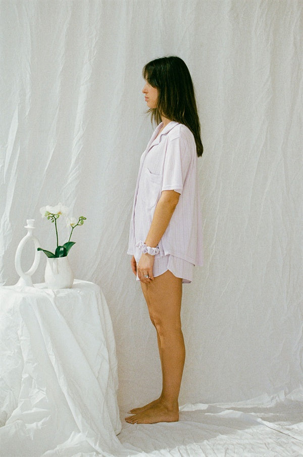 SAMPLE-Siesta PJ Shorts - Lilac