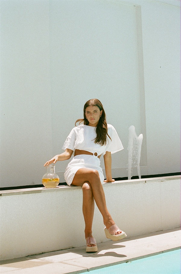 SAMPLE-Calista Dress - White