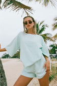 SAMPLE-Wanderer Tee - Blue Minky