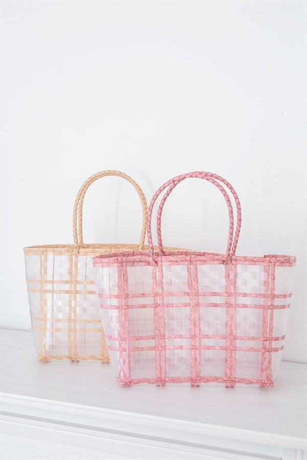 Bonnie Basket Bag - Pink