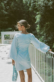 SAMPLE-Minna Button Dress - Blue