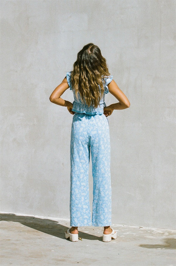 SAMPLE-Renata Resort Pants - Azure