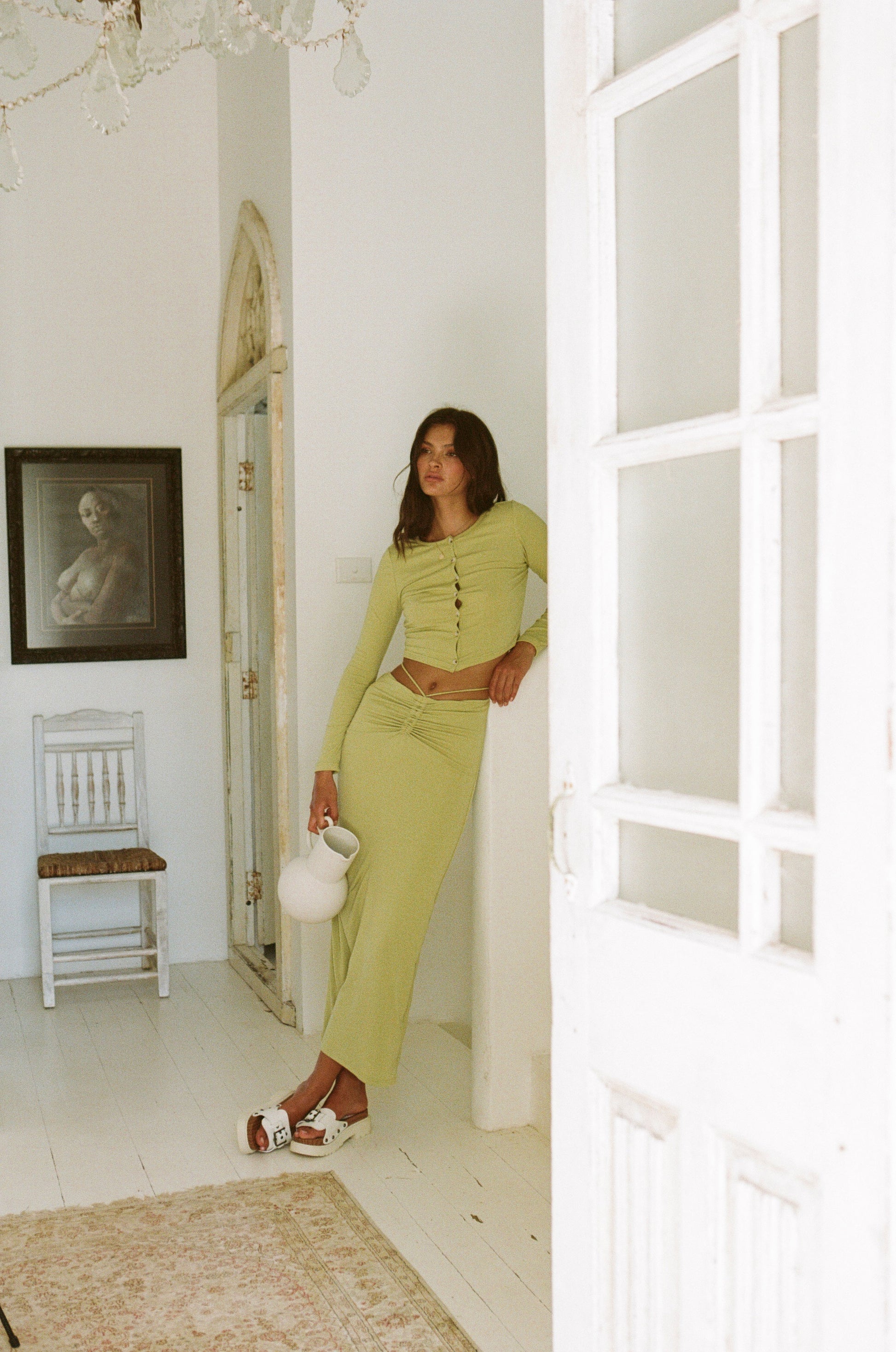 Sheniah Midi Skirt - Green