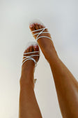 Rosaria Block Mules / Heels - White