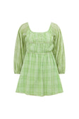 Leto Off Shoulder Mini Dress - Green