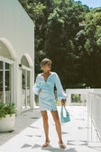 SAMPLE-Minna Button Dress - Blue