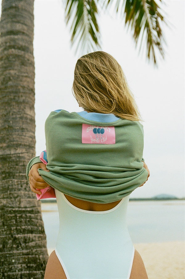 Nakia Oversized Vintage Sweater - Pink