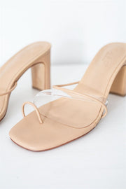 SAMPLE-Strappy Rafaela Heels - Tan