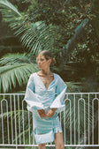 SAMPLE-Minna Button Dress - Blue