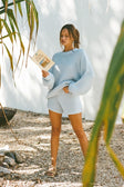 SAMPLE-Noelle Knit Sweater - Blue
