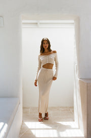 Briana Midi Skirt - Nougat