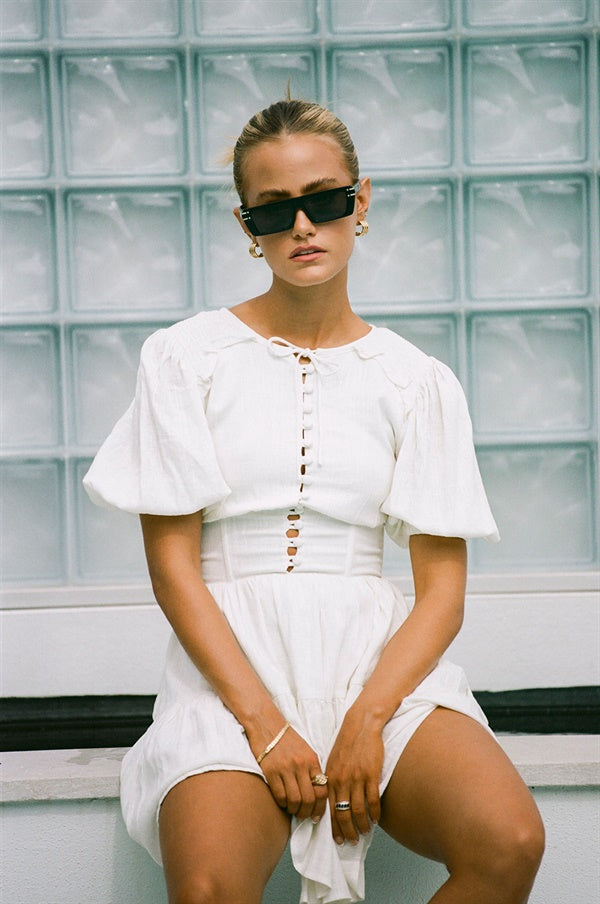 SAMPLE-Santana Dress - White