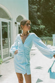 SAMPLE-Minna Button Dress - Blue
