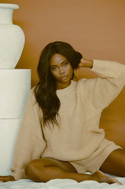 Noelle Knit Sweater - Tan