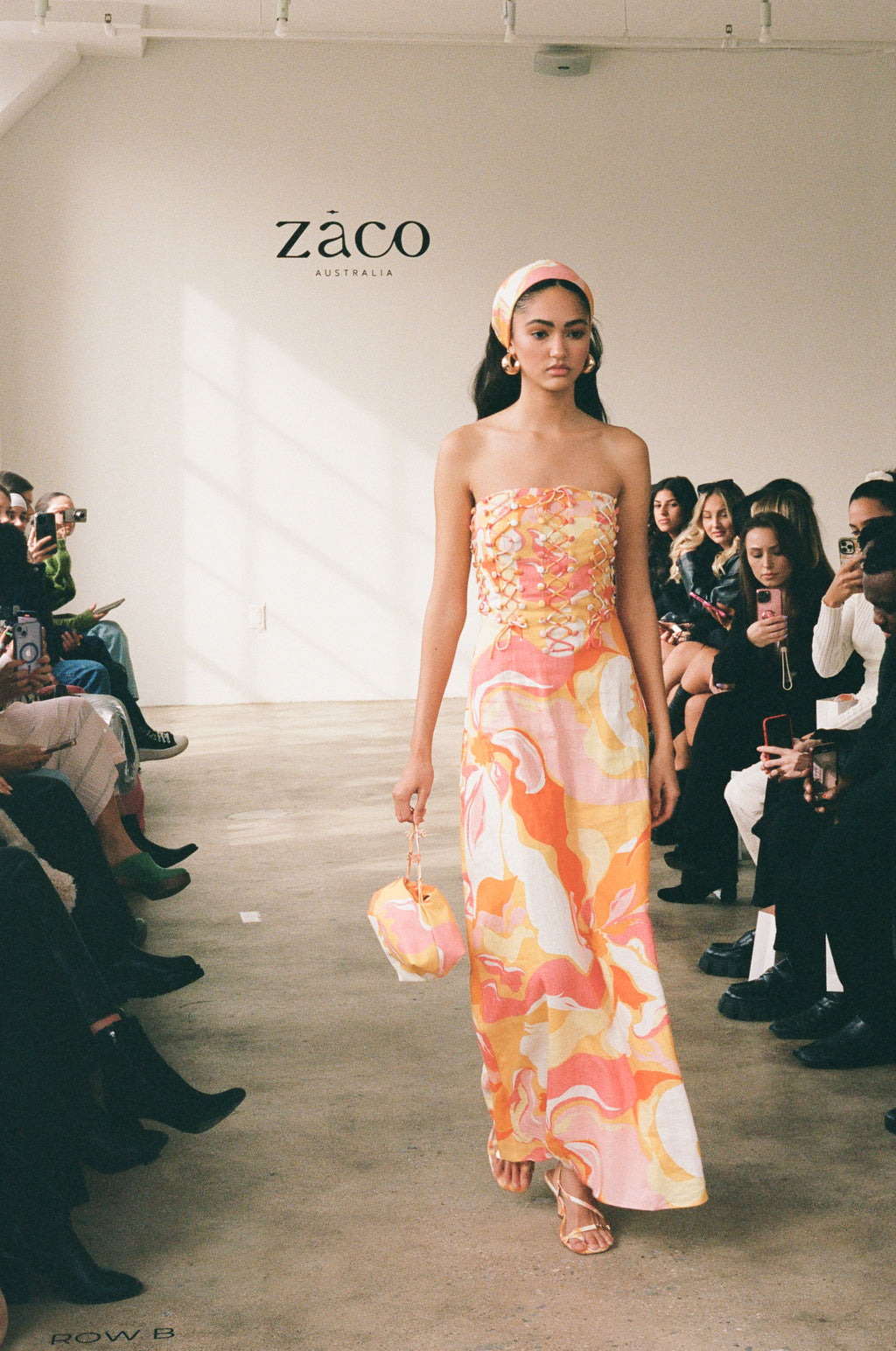 Kahlo Strapless Midi Dress - Calista Sunset