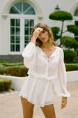 SAMPLE-Sheer Dove Playsuit
