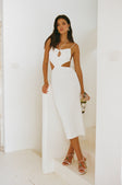SAMPLE-Fernanda Midi Dress - White
